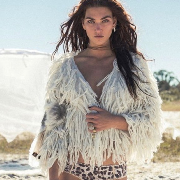 Spell Designs Wolf Clan Shaggy Cardi - Picture 3 of 7